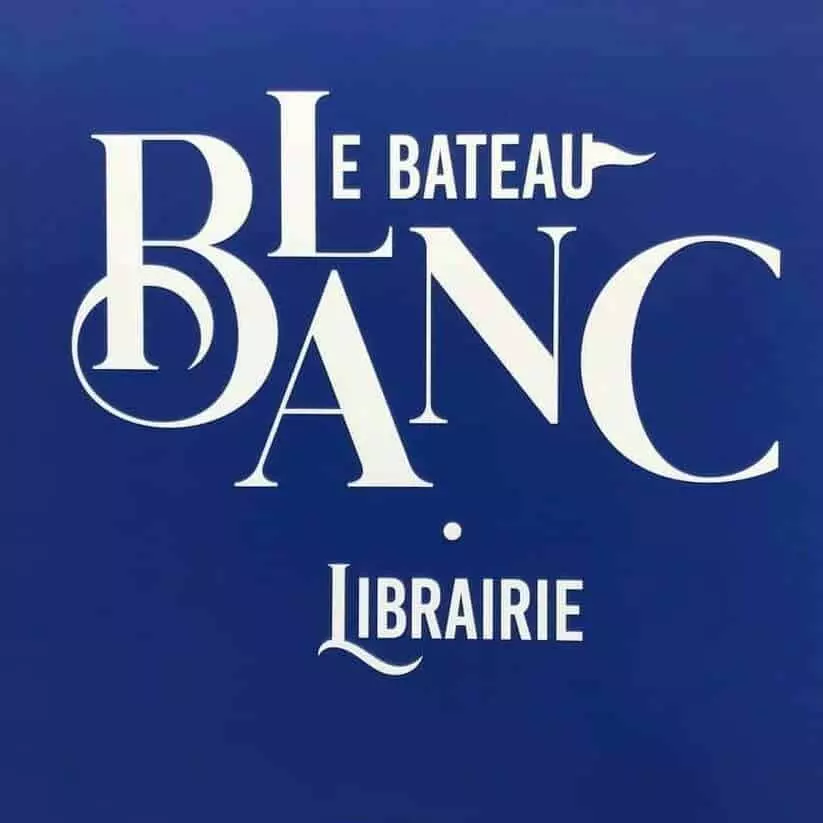 Librairie bateau blanc logo