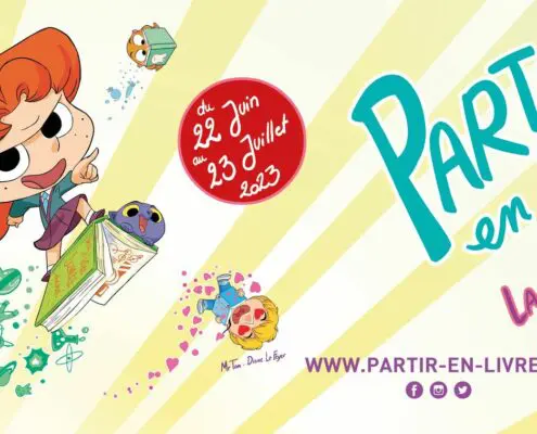 affiche festival partir en livre