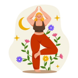 personne qui fait du yoga